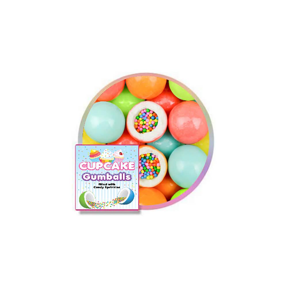 Cupcake Sprinkles Filled Gumballs: 225-Piece Bag - Candy Warehouse