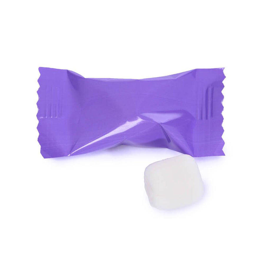 Custom Logo Purple Wrapped Butter Mint Creams: 5000-Piece Minimum - Candy Warehouse