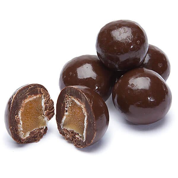 Dark Chocolate Covered Ginger Bites: 2LB Bag - Candy Warehouse