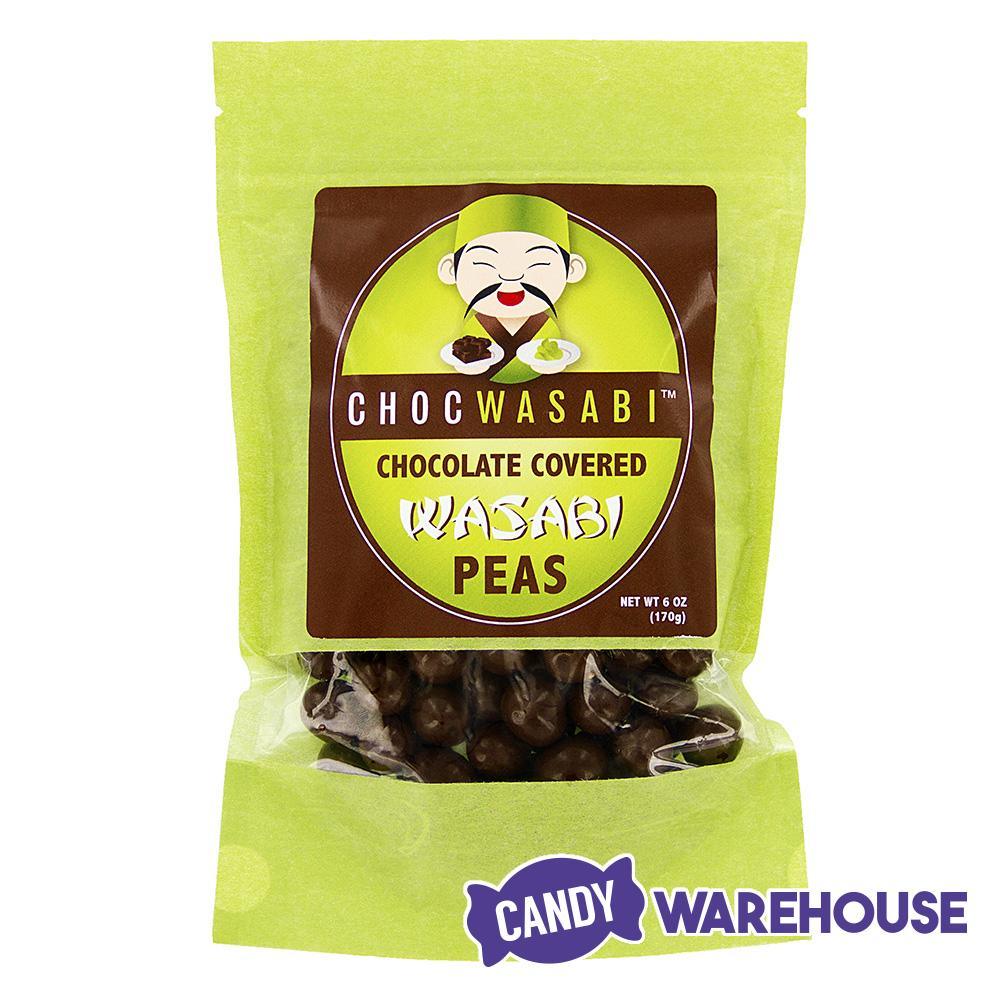 Dark Chocolate Covered Wasabi Peas: 6-Ounce Bag - Candy Warehouse