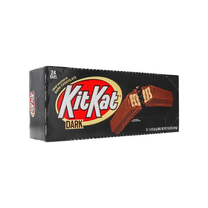 Dark Chocolate Kit Kat Candy Bars: 24-Piece Box - Candy Warehouse