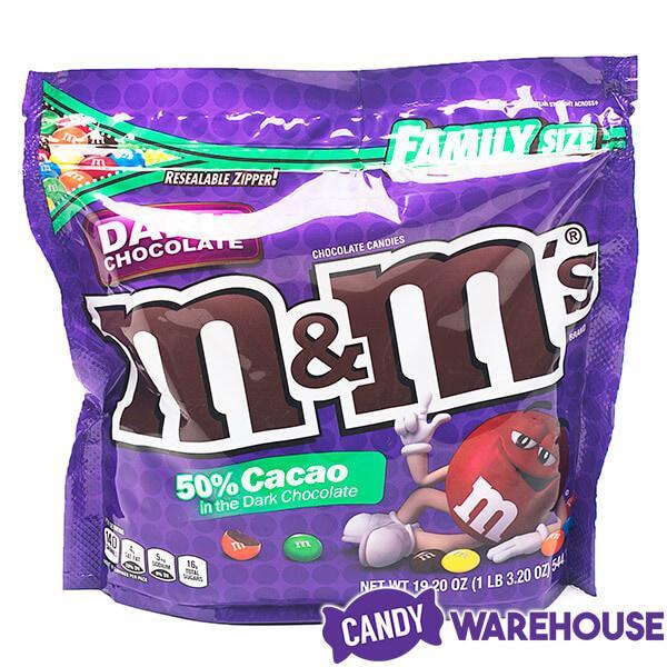 Dark Chocolate M&M's Candy: 19.2-Ounce Bag - Candy Warehouse