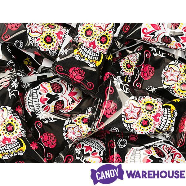 Day of the Dead Wrapped Buttermint Creams: 300-Piece Case - Candy Warehouse