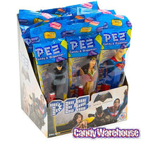 DC Comics - Batman - Superman - Wonder Woman - PEZ Candy Packs: 12-Piece Display - Candy Warehouse