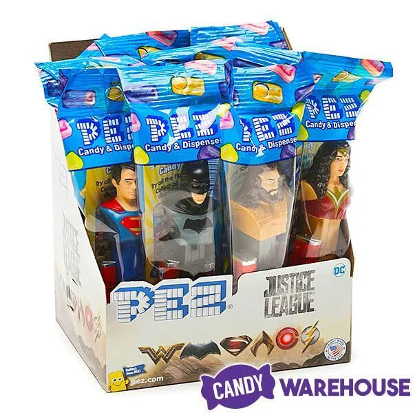 DC Comics Justice League PEZ Candy Packs: 12-Piece Display – Candy
