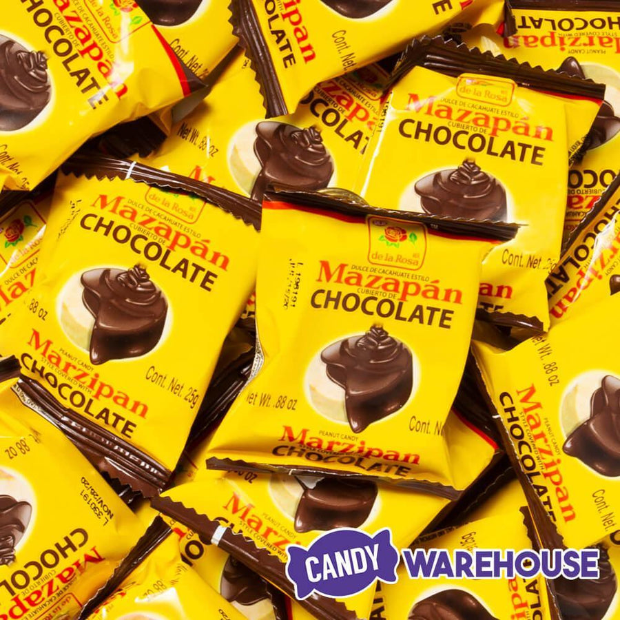 De La Rosa Chocolate Covered Marzipan: 16-Piece Box - Candy Warehouse