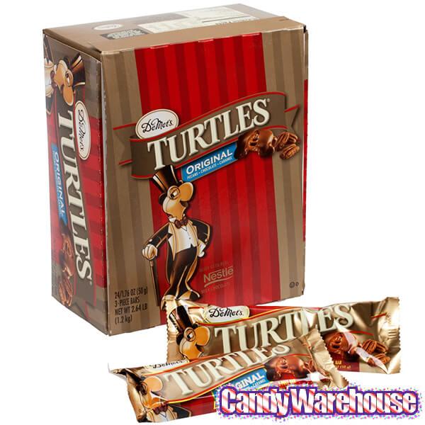 DeMet's Turtles Chocolate Candy Bars: 24-Piece Box - Candy Warehouse