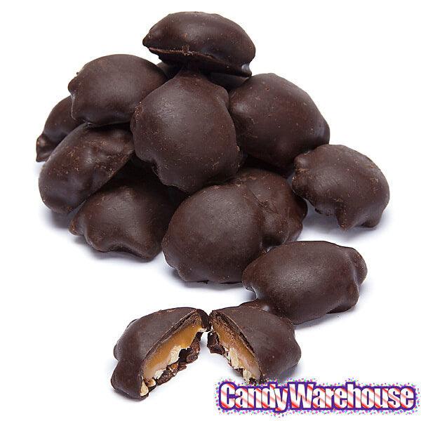 DeMet's Turtles Minis Caramel Nut Cluster Chocolates - Dark Almond: 5-Ounce Bag - Candy Warehouse