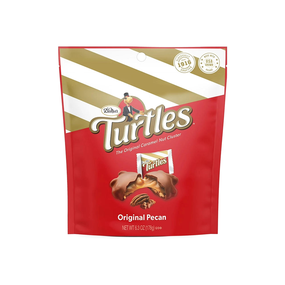 DeMet's Turtles Original Milk Chocolate Pecan Candy: 6.3-Ounce Bag