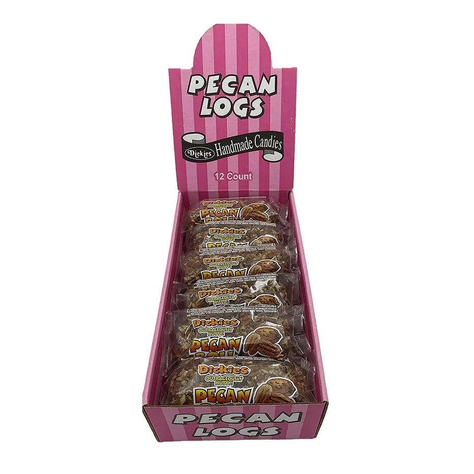 Dickies Pecan Logs: 12-Piece Display – Candy Warehouse