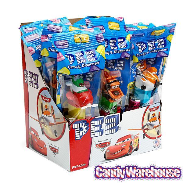 Disney Cars and Planes PEZ Candy Packs: 12-Piece Display - Candy Warehouse