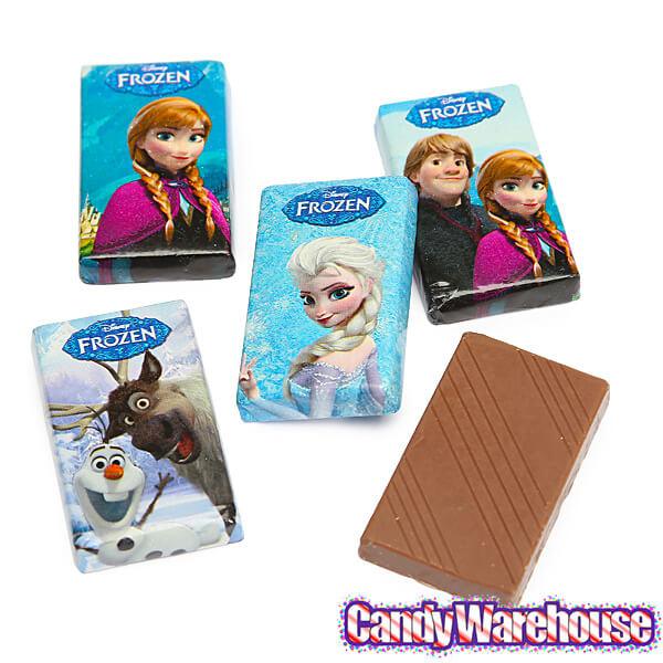 Disney Frozen Mini Milk Chocolate Bars: 15-Piece Bag - Candy Warehouse
