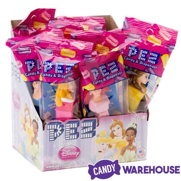 Disney Princesses PEZ Candy Packs: 12-Piece Display - Candy Warehouse