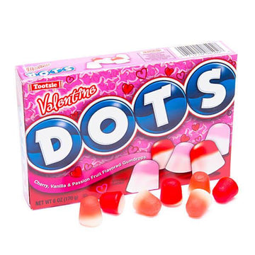 Dots Candy Valentine 6-Ounce Packs: 12-Piece Box - Candy Warehouse