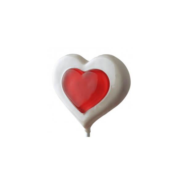 Double Hearts Lollipops: 12-Piece Bag - Candy Warehouse