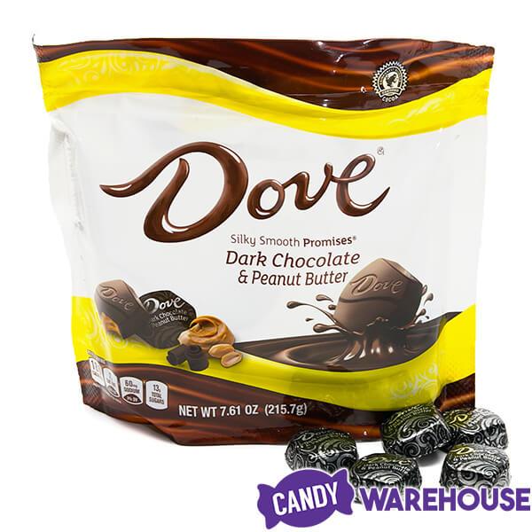 Dove Dark Chocolate Peanut Butter Squares: 28-Piece Bag - Candy Warehouse