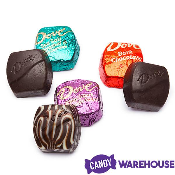 Dove Dark Chocolate Squares Assortment: 120-Piece Bag - Candy Warehouse