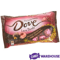 Dove Love Birds Peanut Butter Filled Milk Chocolate Squares: 30-Piece Bag - Candy Warehouse
