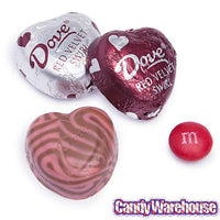Dove Milk Chocolate and Red Velvet Swirl Valentine Hearts: 30-Piece Bag - Candy Warehouse