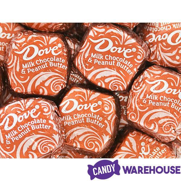 Dove Milk Chocolate Peanut Butter Squares: 28-Piece Bag - Candy Warehouse