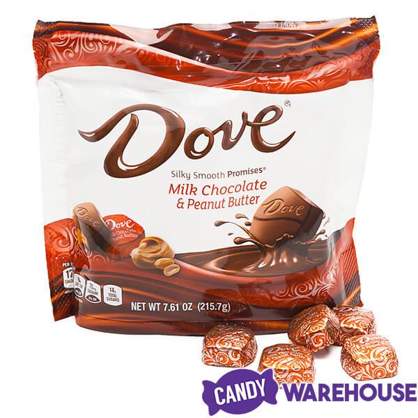 Dove Milk Chocolate Peanut Butter Squares: 28-Piece Bag - Candy Warehouse