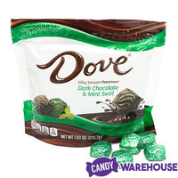 Dove Mint and Dark Chocolate Swirl Squares: 28-Piece Bag - Candy Warehouse