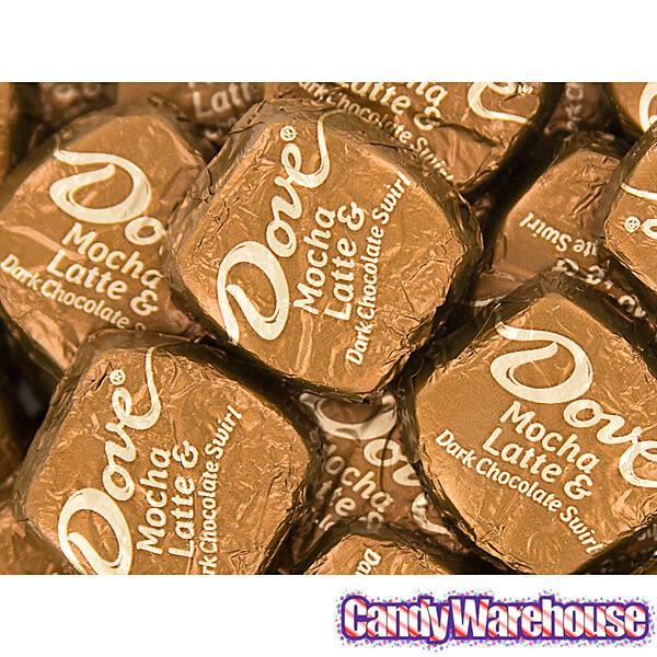 Dove Mocha Latte & Dark Chocolate Swirl Squares: 28-Piece Bag - Candy Warehouse