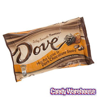 Dove Mocha Latte & Dark Chocolate Swirl Squares: 28-Piece Bag - Candy Warehouse