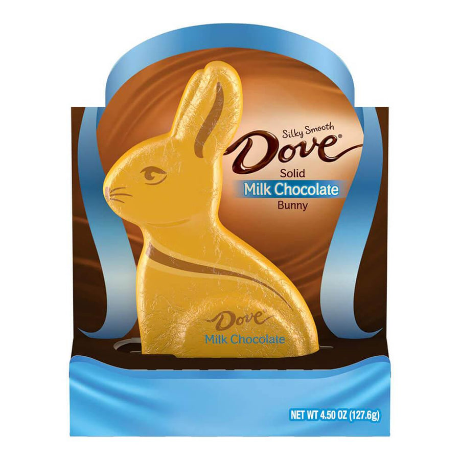 Dove Solid Milk Chocolate 4.5-Ounce Easter Bunny - Candy Warehouse