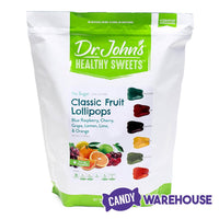 Dr. John's Sugar Free Tooth-Shaped Suckers Assortment: 1LB Bag - Candy Warehouse