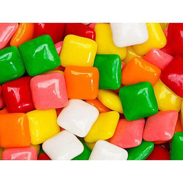 Dubble Bubble Chiclets Chewing Gum Tabs - Assorted Colors: 1.5LB Jar - Candy Warehouse