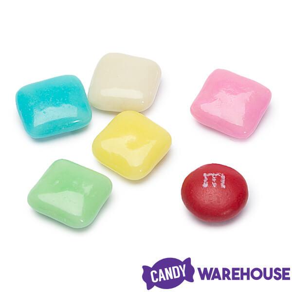 Dubble Bubble Chiclets Chewing Gum Tabs - Polar Mint: 1.5LB Jar - Candy Warehouse