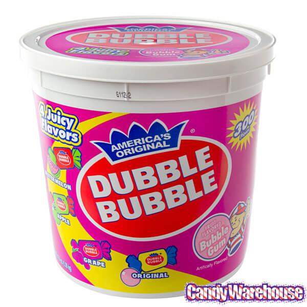 Dubble Bubble Gum - Assorted: 300-Piece Tub - Candy Warehouse