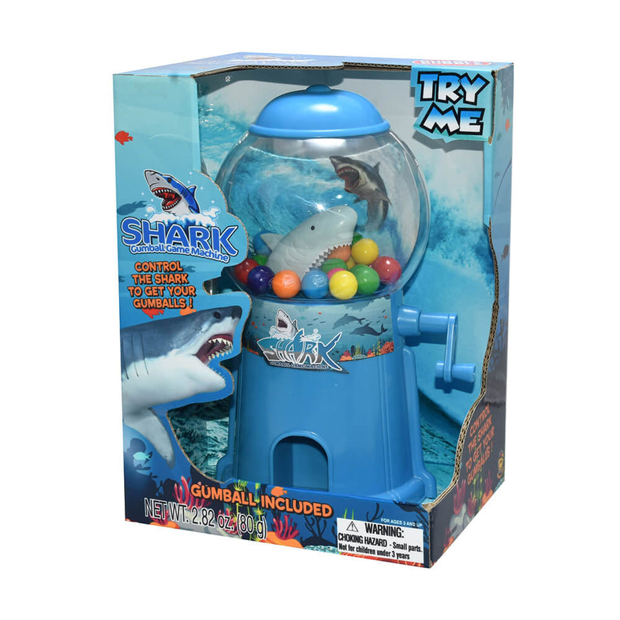 Dubble Bubble Shark Gumball Game Machine with Gumballs