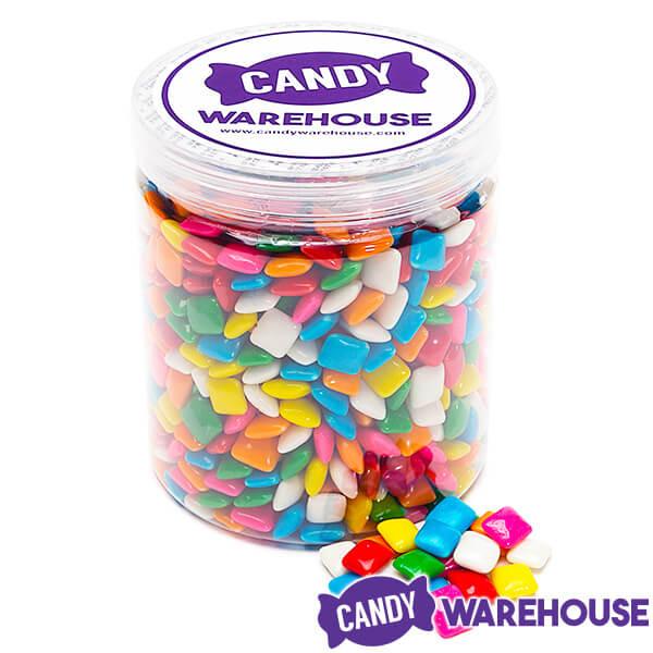 Dubble Bubble Tiny Chiclets Chewing Gum Tabs: 1.5LB Jar - Candy Warehouse