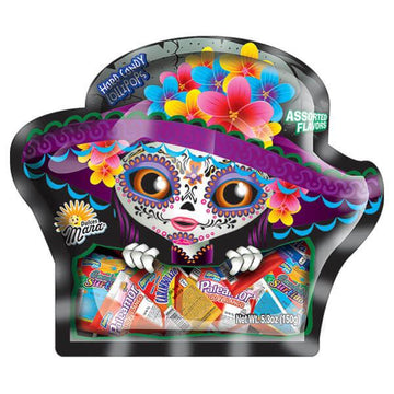Dulces Mara Day of the Dead Pops: 12-Piece Bag - Candy Warehouse