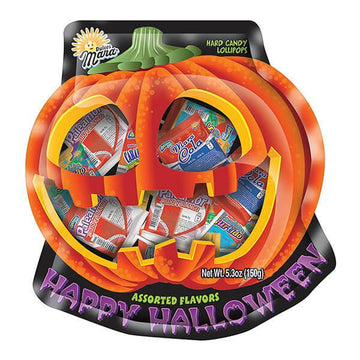 Dulces Mara Halloween Pumpkin Pops: 12-Piece Bag - Candy Warehouse