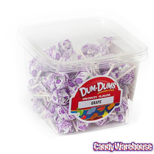 Dum Dum Pops - Grape: 1LB Tub - Candy Warehouse
