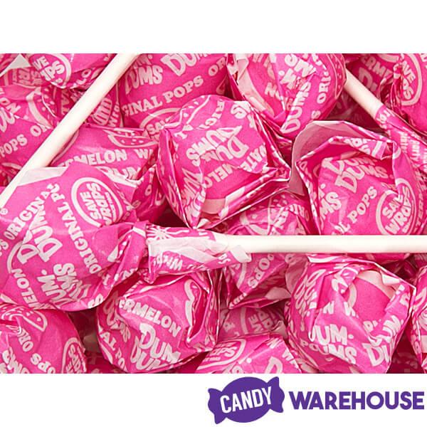 Dum Dums Hot Pink Party Pops - Watermelon: 5LB Bag - Candy Warehouse
