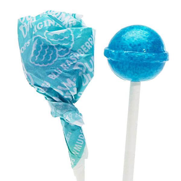 Dum Dums Light Blue Party Pops - Blu Raspberry: 5LB Bag - Candy Warehouse