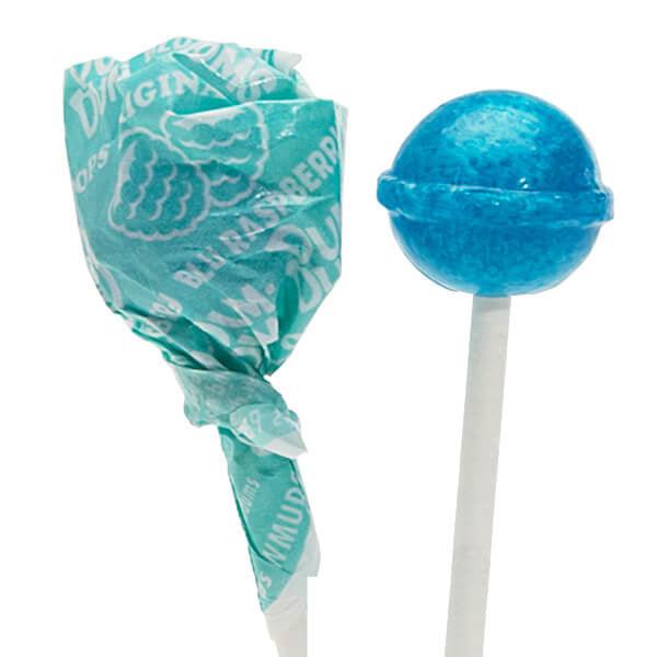 Dum Dums Light Blue Party Pops - Blu Raspberry: 75-Piece Bag - Candy Warehouse