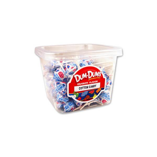 Dum Dums Pops - Cotton Candy: 1LB Tub - Candy Warehouse