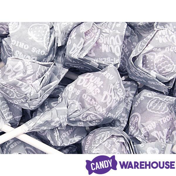 Dum Dums Silver Party Pops - Tropical Berry: 5LB Bag - Candy Warehouse