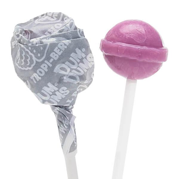 Dum Dums Silver Party Pops - Tropical Berry: 75-Piece Bag - Candy Warehouse