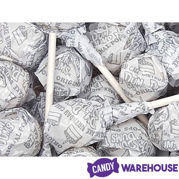 Dum Dums White Party Pops - Birthday Cake: 5LB Bag - Candy Warehouse