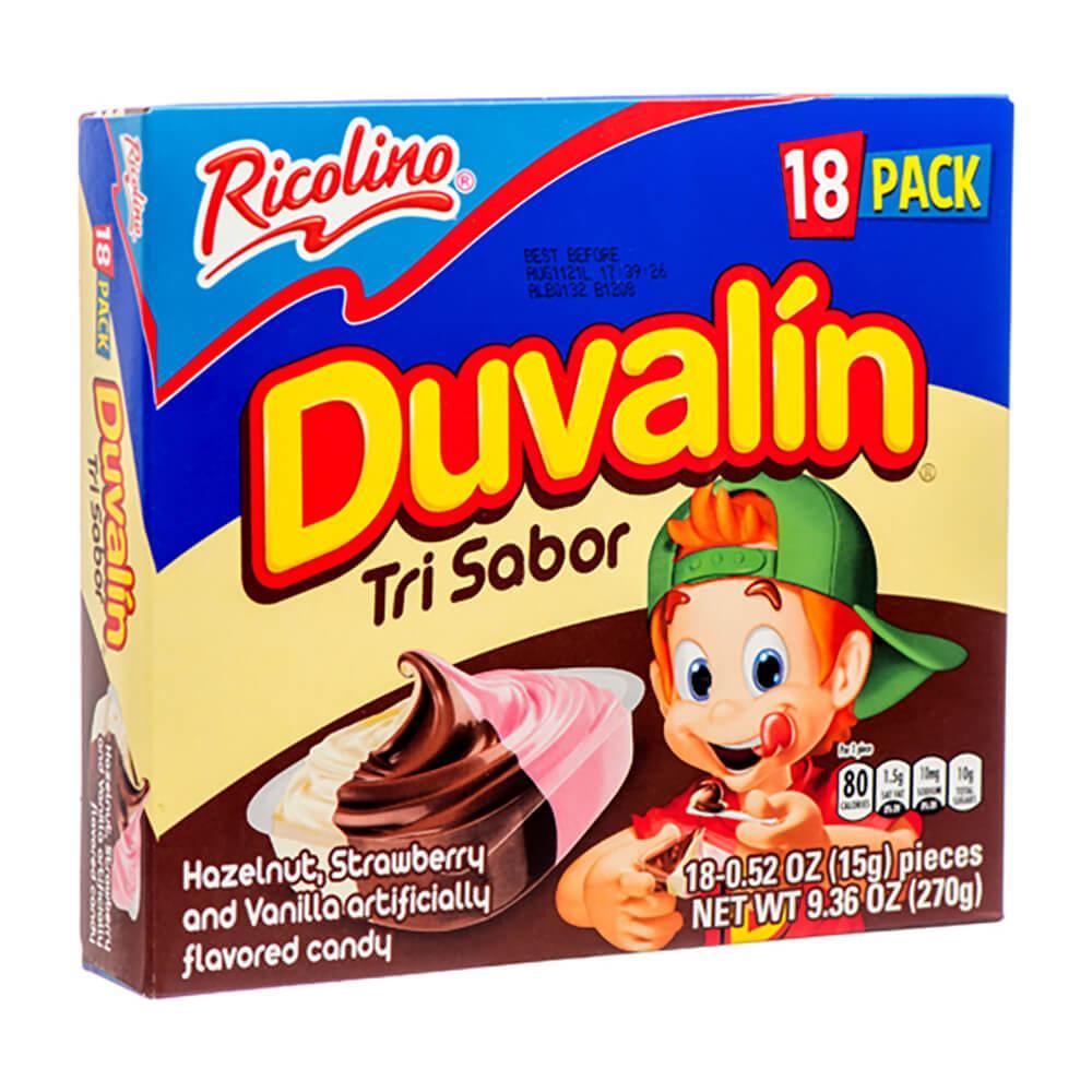 Duvalin Three Flavor Candy Packs: 18-Piece Box - Candy Warehouse
