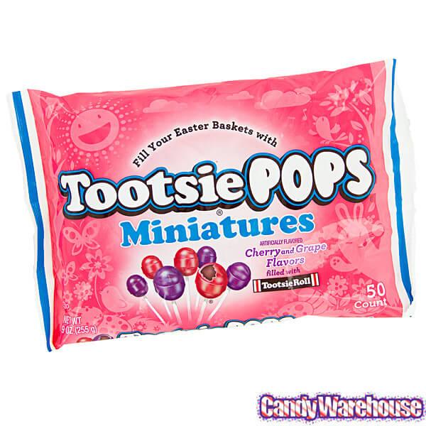 Easter Mini Tootsie Pops: 50-Piece Bag - Candy Warehouse