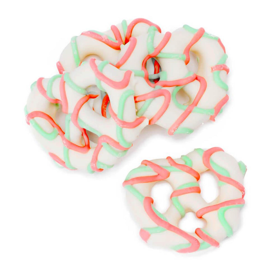 Easter Pastels Drizzled Yogurt Mini Pretzels: 14-Ounce Tub - Candy Warehouse