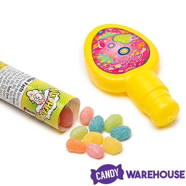 Easter Warheads Sour Jelly Beans Candy Tubes: 24-Piece Display - Candy Warehouse