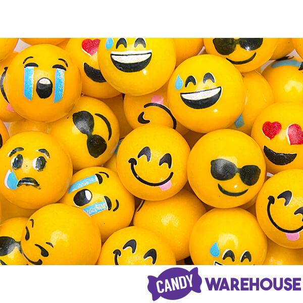 Eatmoji Emoji Gumballs Refill Gum for Gumball Machine: 1LB Box - Candy Warehouse